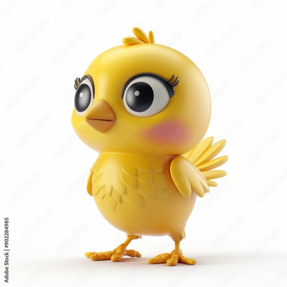 cute chick isolated on white background cute chick isolated on white background