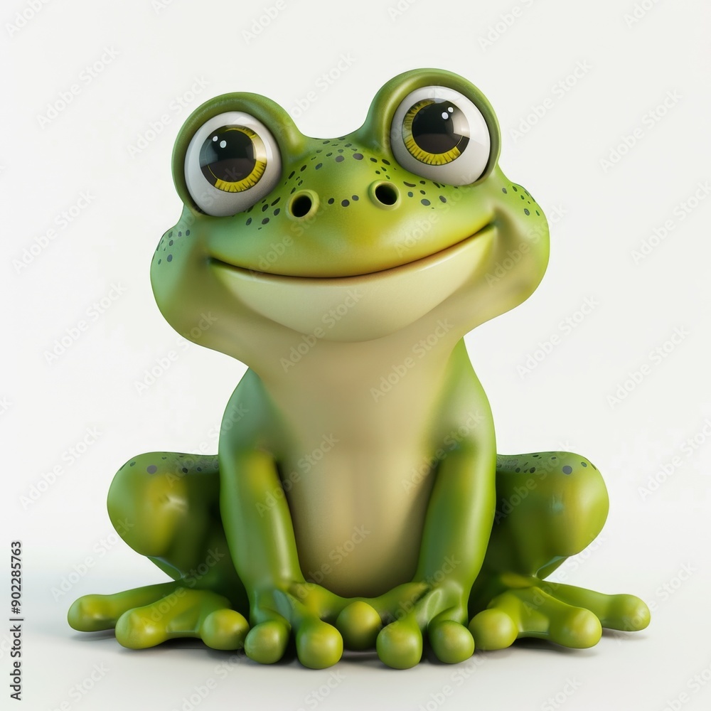cute frog isolated on white background cute frog isolated on white background