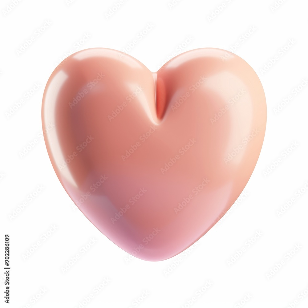 cute heart icon on white background cute heart icon on white background