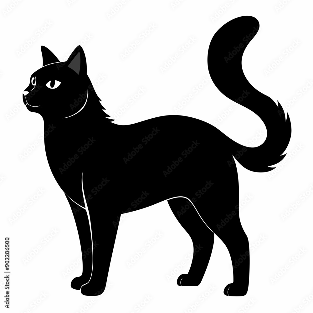 American Curl Black silhouette American Curl Black silhouette