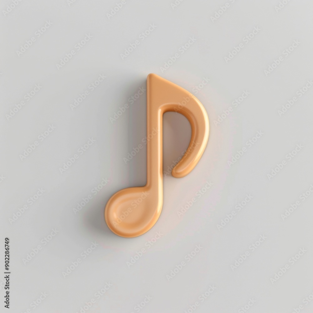 cute music note icon on white background cute music note icon on white background