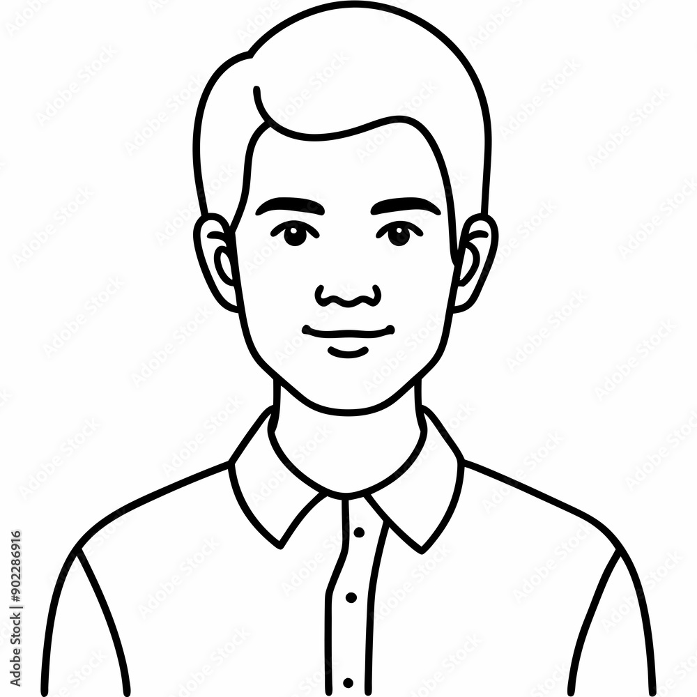 Boy character Silhouette Vector Illustration Boy character Silhouette Vector Illustration