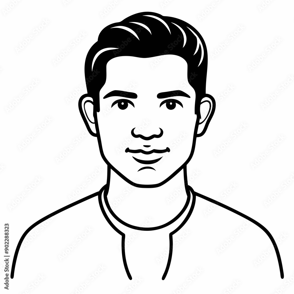 Boy character Silhouette Vector Illustration Boy character Silhouette Vector Illustration