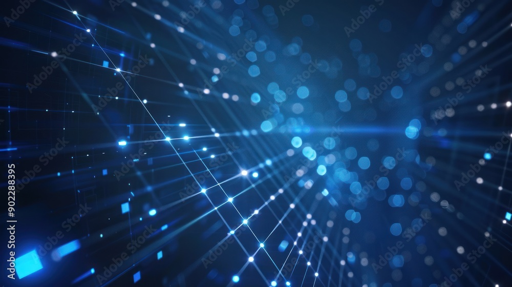 Abstract Blue Grid Background Abstract Blue Grid Background