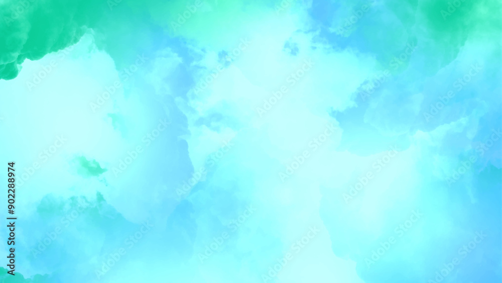 Bright and shinny cloudy sky blue watercolor background, watercolor blue background, Bright and shinny cloudy sky blue watercolor background, watercolor blue background,