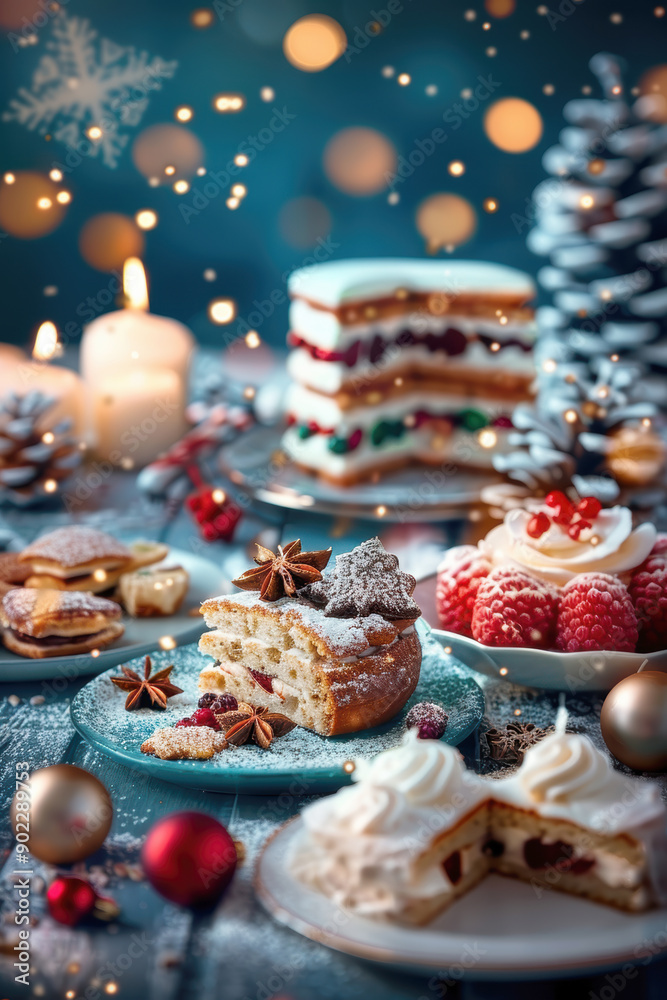 the family atmosphere of Christmas. AI generative. the family atmosphere of Christmas. AI generative.