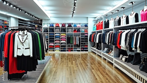 Clothing store, clothes shop,Generative AI