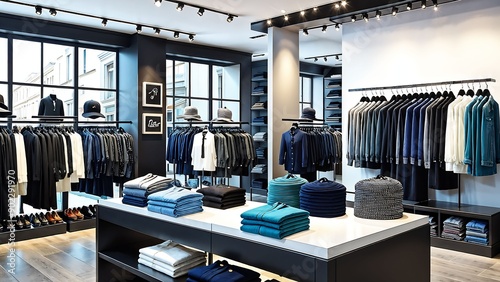 Clothing store, clothes shop,Generative AI