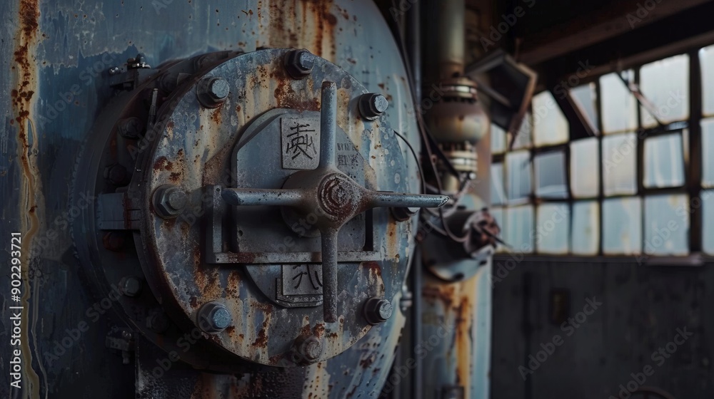 Close-up of an old-style boiler Close-up of an old-style boiler
