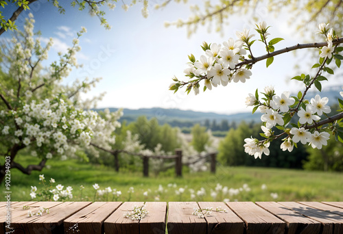 White Blossoms Against a Natural Backdrop