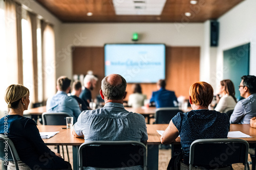 Business Professionals Attended a Conference Presentation