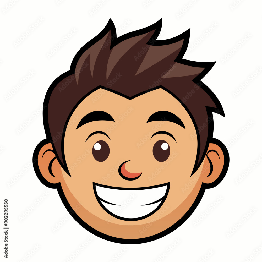 Smiling face for smiling day Silhouette Vector Illustration Smiling face for smiling day Silhouette Vector Illustration