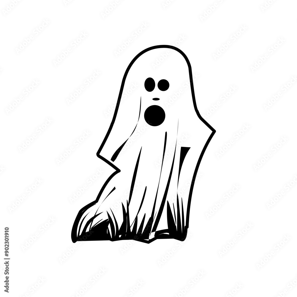 hand drawn halloween ghost hand drawn halloween ghost
