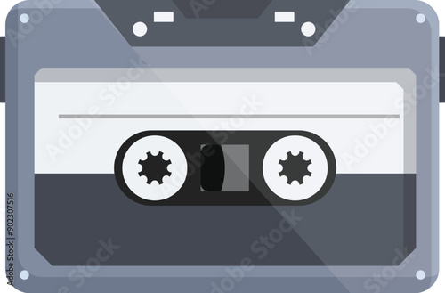 Blast from the past, this audio cassette tape is ready to take you back to the days of mixtapes and boomboxes
