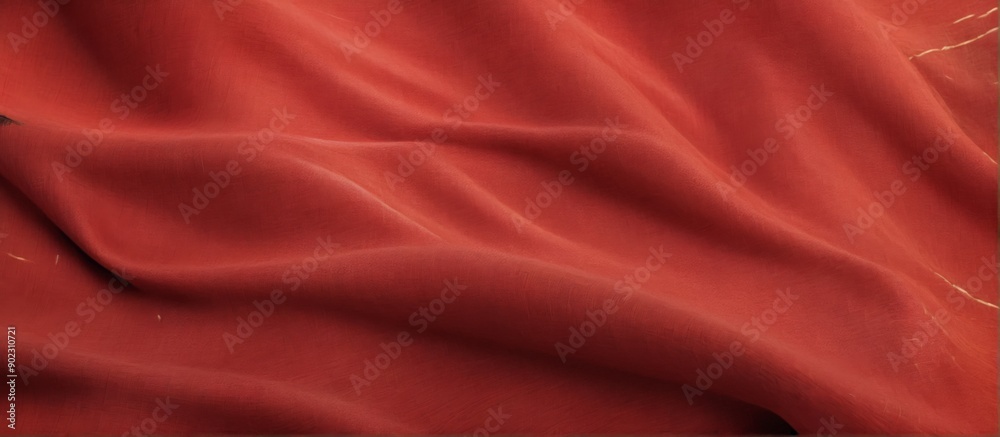 Close-up red fabric texture appears to be made Background of red Close-up red fabric texture appears to be made Background of red