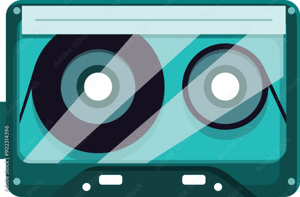Blast from the past, this audio cassette tape is playing music, bringing back memories of a bygone era Blast from the past, this audio cassette tape is playing music, bringing back memories of a bygone era