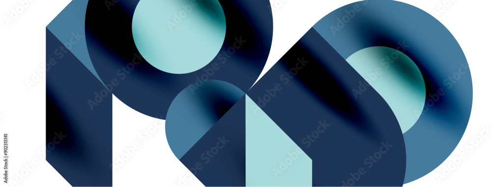 Circle pattern, round elements with lines and arrows composition for wallpaper, banner, background or landing