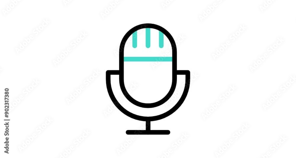 microphone on white background microphone on white background