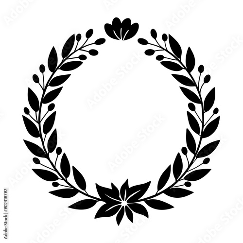 Wedding floral frame illustration