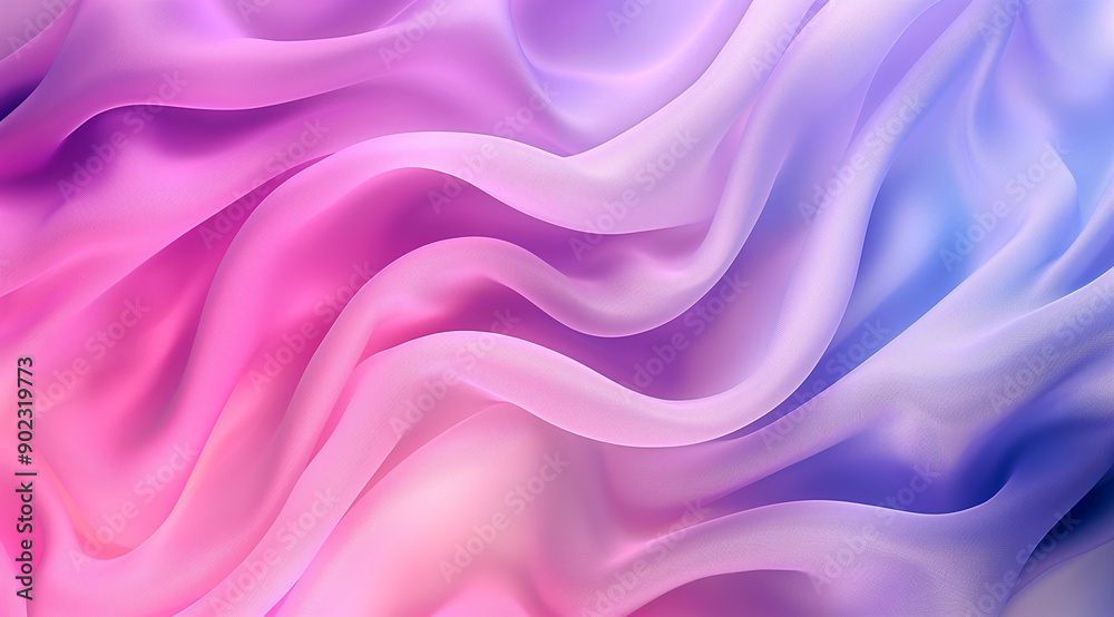 Obraz premium A beautiful and colourful abstract background with soft pink, purple, and blue gradient colors