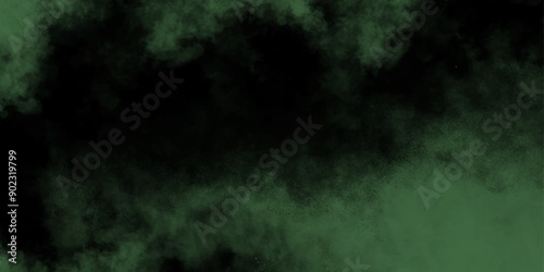  Watercolor deep green vintage background painting. 3d render of a grunge room interior with a foggy smoke wallpaper background smoke. vector art, smoke cloud, space view illustration, marble wall,  © Sofiqul