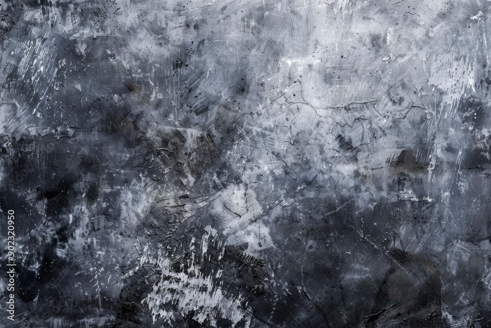 Fototapeta premium Abstract Grey and White Texture with Brushstrokes