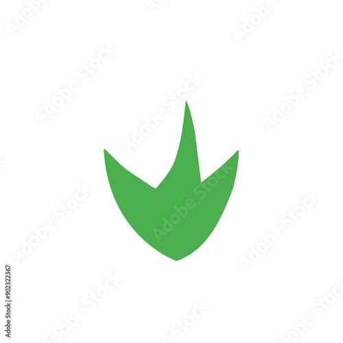 green leaf vector icon