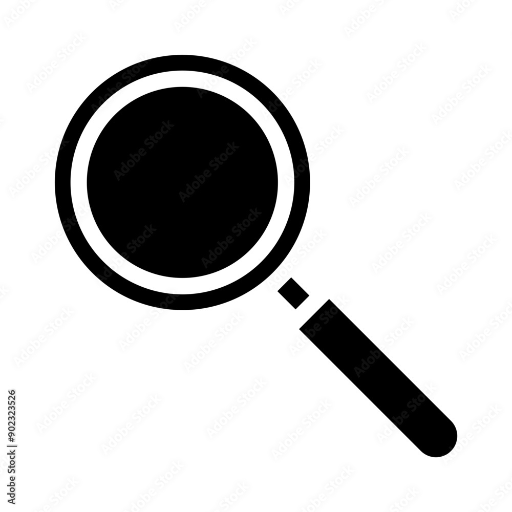 Magnifying glass Vector Glyph Icon Design Magnifying glass Vector Glyph Icon Design