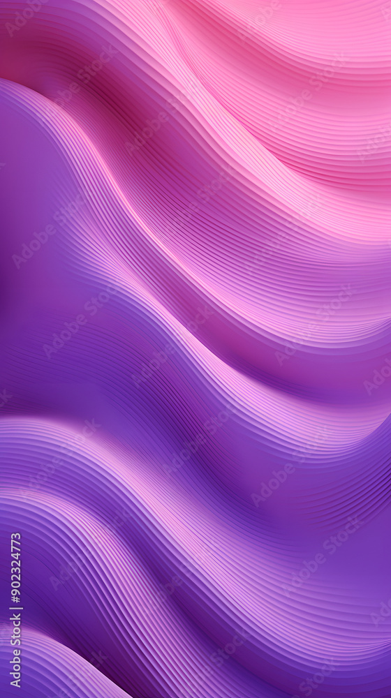 Obraz premium Digital technology pink purple gradient terrain geometry abstract poster background
