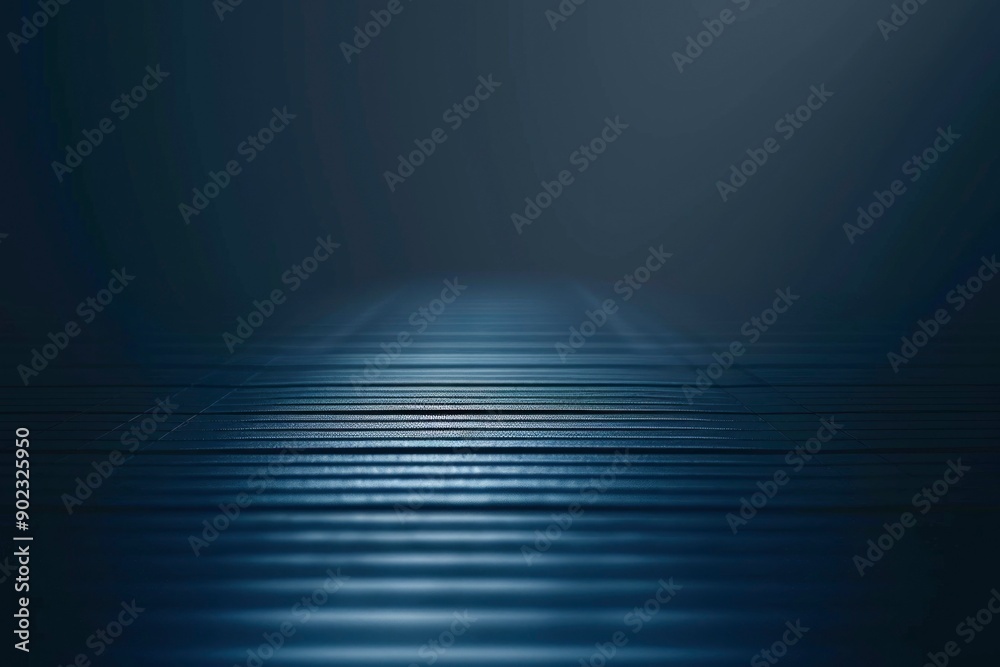 Obraz premium A Dark Blue Textured Surface with a Light Source in the Distance