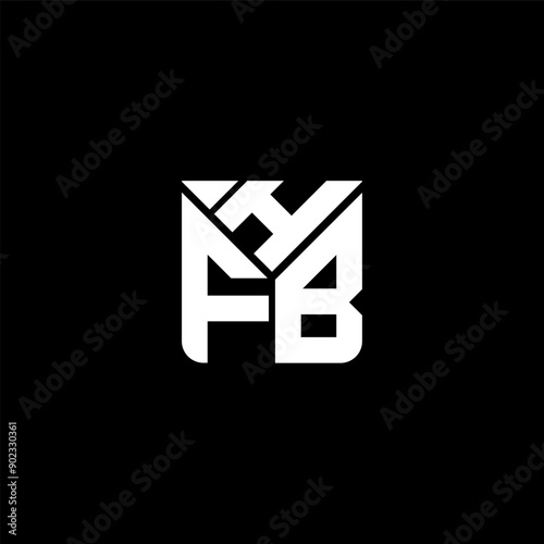 HFB letter logo vector design, HFB simple and modern logo. HFB luxurious alphabet design