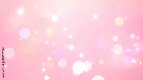 Dreamy Pink Glitter Background with Sparkling Particles and Blurred Edges