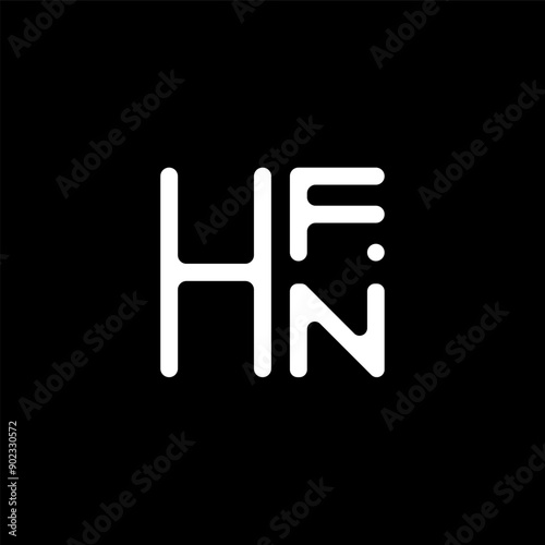 HFN letter logo vector design, HFN simple and modern logo. HFN luxurious alphabet design photo