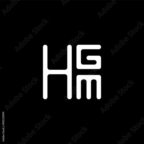 HGM letter logo vector design, HGM simple and modern logo. HGM luxurious alphabet design