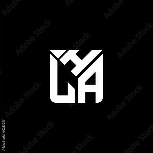 HLA letter logo vector design, HLA simple and modern logo. HLA luxurious alphabet design