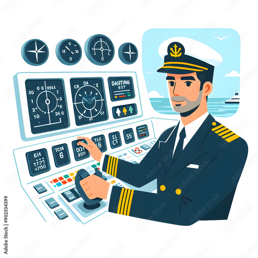 cruise ship liner sailors crew character captain cruise ship liner sailors crew character captain