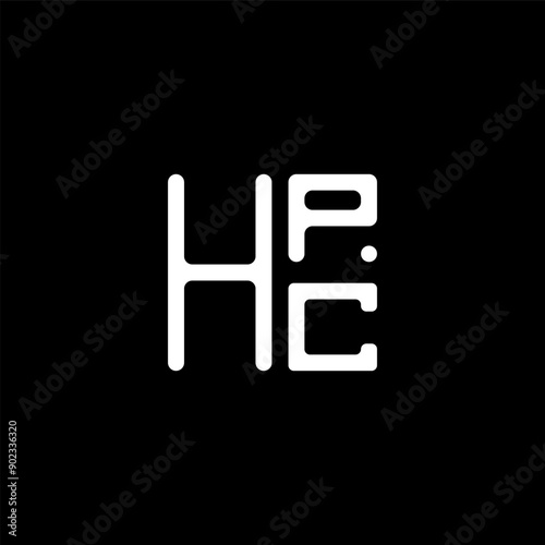 HPC letter logo vector design, HPC simple and modern logo. HPC luxurious alphabet design