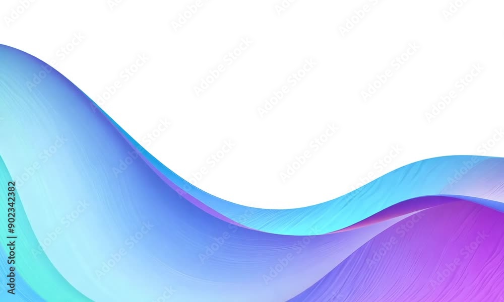 Colorful Animation moving gradient waves abstract backdrop empty copy space banner board wavy lines background ready for titles, presentations elegant unique wallpaper. 4k video