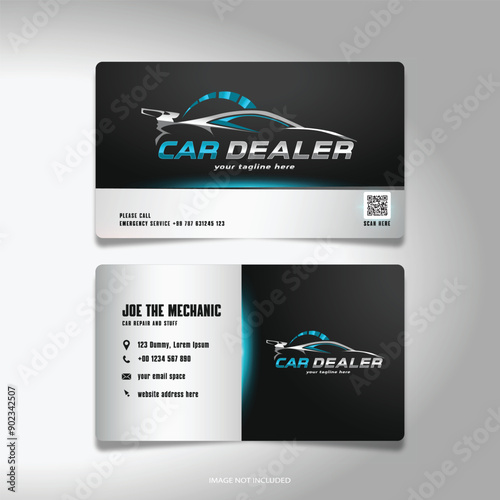 professional car dealer business card