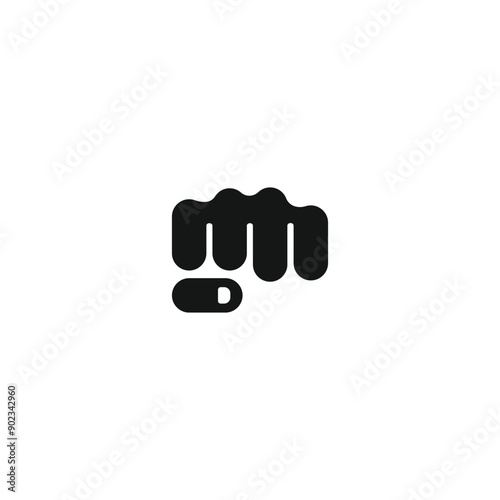 Fist bump icon vector. EPS 10 editable vector