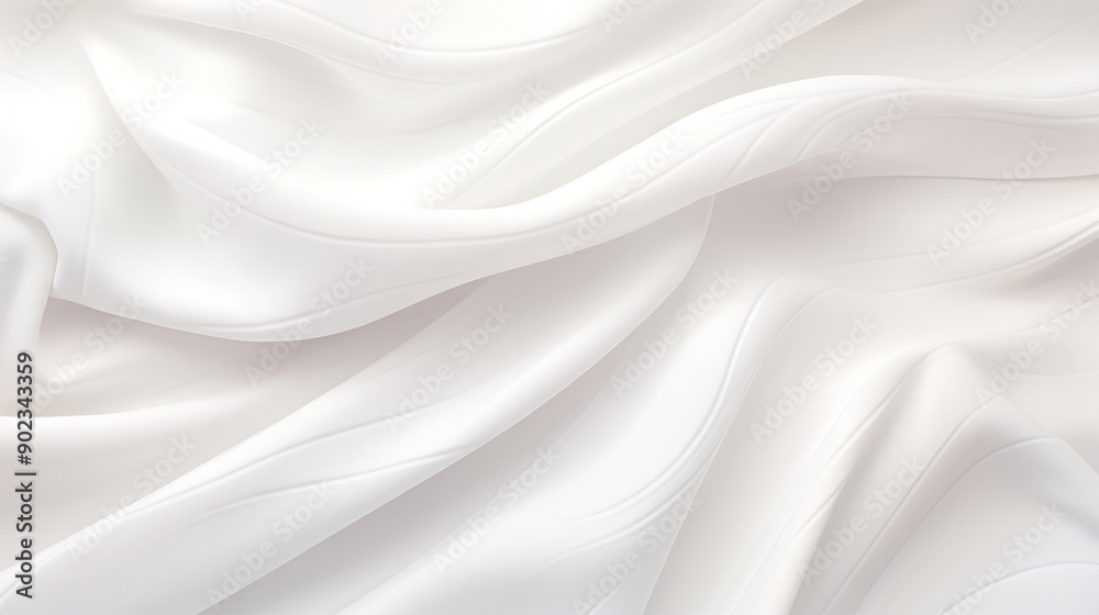 Fototapeta premium A seamless white background with a delicate, fabric-like texture, showcasing gentle, flowing patterns that add a touch of sophistication