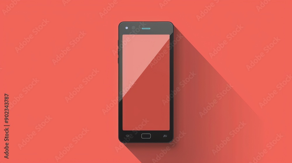 A sleek and stylish smartphone with a blank screen, perfect for showcasing your app or website. A sleek and stylish smartphone with a blank screen, perfect for showcasing your app or website.