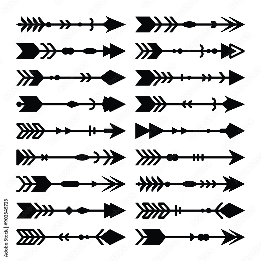 Fototapeta premium Set of arrow vector