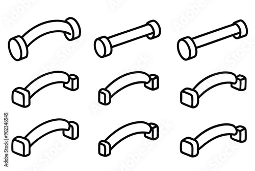 Push Up Bars Line Art Illustration Styles Ideas Trends