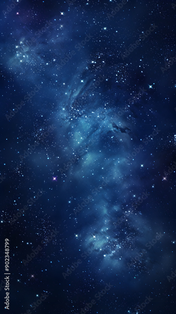 Fototapeta premium Cosmic space nebula starry sky abstract poster background with generative