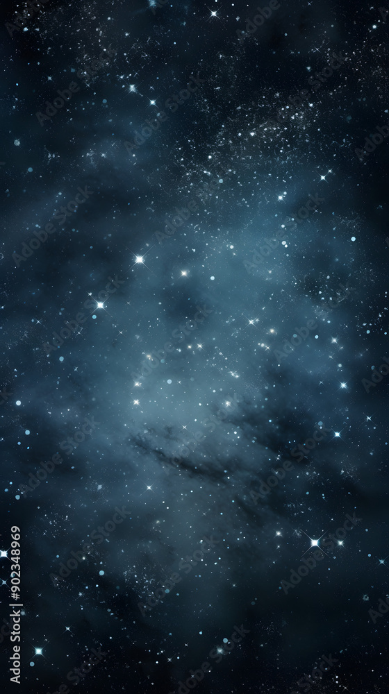 Fototapeta premium Cosmic space nebula starry sky abstract poster background with generative