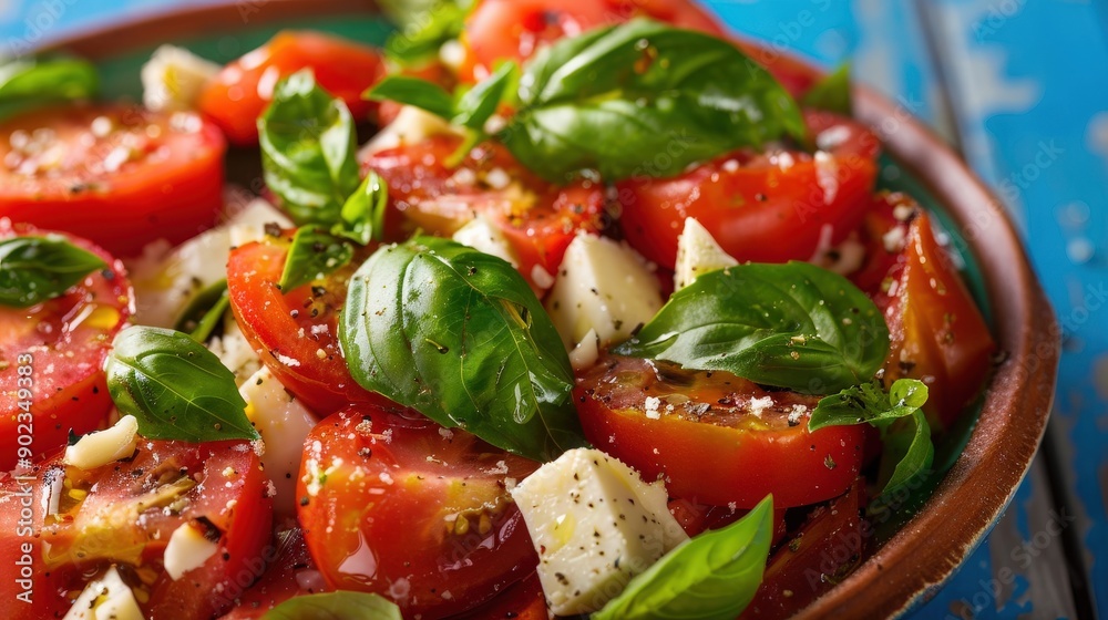 Fresh Tomato Basil Salad Fresh Tomato Basil Salad