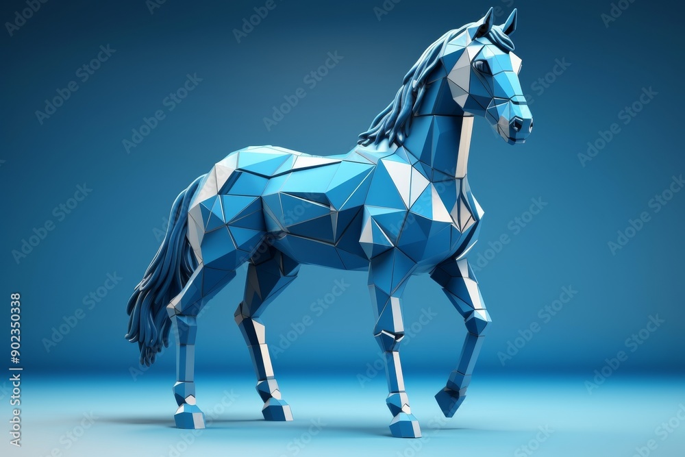 Elegant sculpture of a stylish horse showcasing creative design with artistic flair Elegant sculpture of a stylish horse showcasing creative design with artistic flair