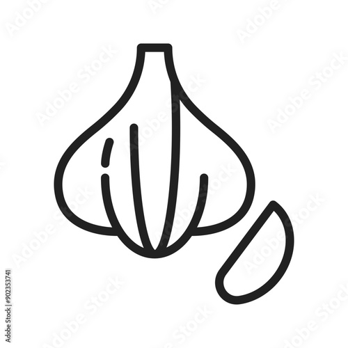 Garlic  icon vector image. Suitable for mobile application web application and print media.