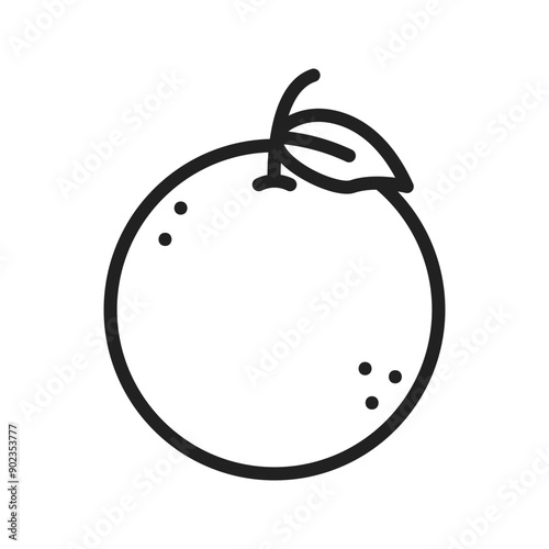 Orange icon vector image. Suitable for mobile application web application and print media.